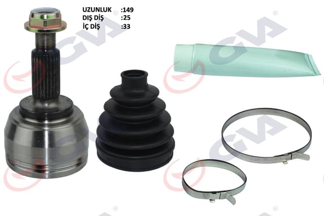 GVA AKS KAFASI DIŞ ÖN RENAULT FLUENCE 09- MEGANE IV 1.5 DCİ 6 VİTES 25x33x52.7 148mm 8200930507-391001162R-391015061R OEM: 8200930507-391001162R-391015061R - GVA 4411430K kodlu oto yedek parça