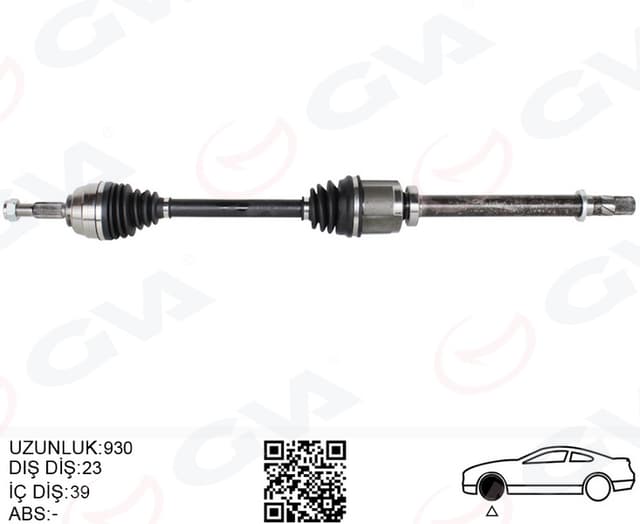 GVA ÖN AKS SAĞ RENAULT MEGANE II BM0/1.CM0/1 2.0 M-T 02-08 7701352552-7711134419-8200197978 OEM: 7701352552-7711134419-8200197978 - GVA 4411436 kodlu oto yedek parça