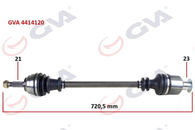 GVA KOMPLE AKS SAĞ KANGOO 1.9DTI 98-08 721mm 7701352775-7701352777-8200088974 OEM: 7701352775-7701352777-8200088974 - GVA 4414120 kodlu oto yedek parça