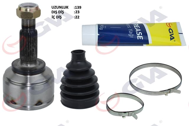 GVA AKS KAFASI DIŞ ÖN SYMBOL-THALIA/LOGAN II/SANDERO 1.5 DCI 12- 23x22x49 143.00mm OEM: 391014946R - GVA 4414210K kodlu oto yedek parça