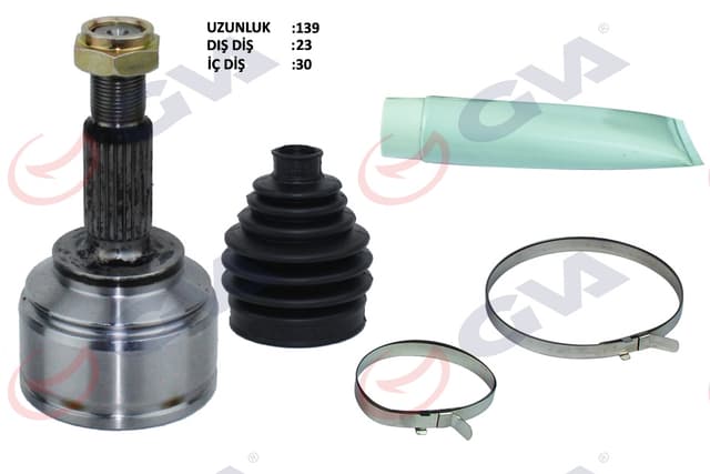 GVA AKS KAFASI DIŞ ÖN CLIO IV 0.9Tce / 1.5 DCI MANUEL 12- 23x30x49 139.50mm OEM: 391017355R - GVA 4414310K kodlu oto yedek parça