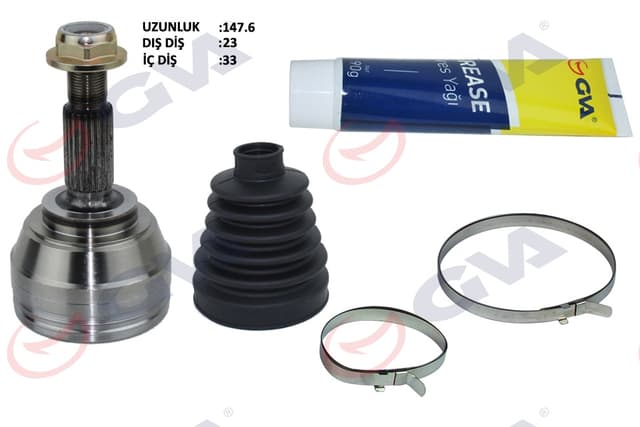 GVA AKS KAFASI DIŞ ÖN CLIO IV 1.5 DCI 12- 75-90HP - 16- 110HP 6 MISKETLI 23x33x49 144mm 391018401R OEM: 391018401R - GVA 4414320K kodlu oto yedek parça