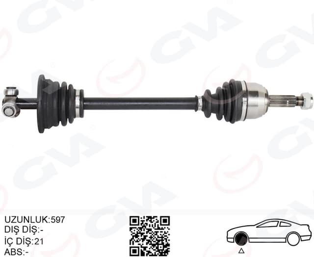 GVA ÖN AKS SOL RENAULT EXPRESS F40.G40 1.9 D 85-98 OEM: 7701351937-8200323960-7701351195 - GVA 4416111 kodlu oto yedek parça