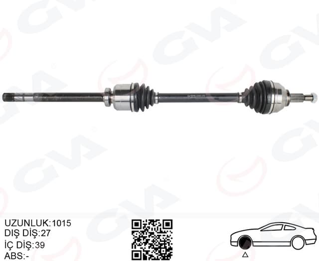 GVA ÖN AKS SAĞ RENAULT TRAFIC II 01>14 2.0dCi OPEL VİVARO 01>14 2.0CDTI OEM: 8200452268-7711368831 - GVA 4419612 kodlu oto yedek parça