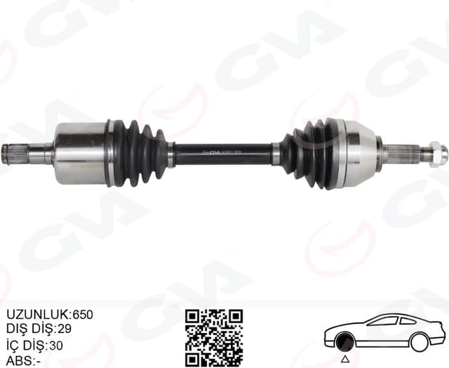 GVA ÖN AKS SOL RENAULT KOLEOS HY 2.0 DCI A-T 08-14 OEM: 39101JY04A-383002014R-39101JG74D - GVA 4419811 kodlu oto yedek parça