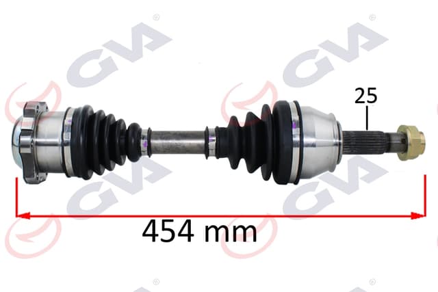 GVA KOMPLE AKS SOL PALIO-ALBEA 1.3 MTJ 03-07 454mm OEM: 46801690 - GVA 4421021 kodlu oto yedek parça