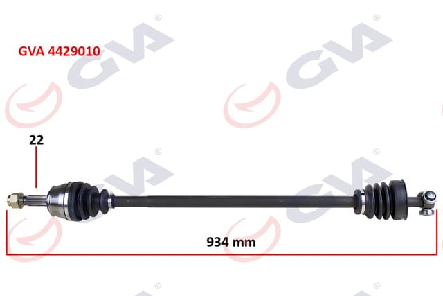 GVA KOMPLE AKS SAĞ DOBLO 1.9D 01 934mm 46307999-46308347 OEM: 46307999-46308347 - GVA 4429010 kodlu oto yedek parça