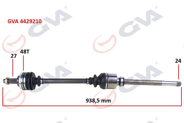 GVA KOMPLE AKS SAĞ SCUDO-EXPERT-JUMPY 1.9D 96-06 ABS Lİ 48DİŞ 938mm 3273.V7-3273.W0-3273.5X OEM: 3273.V7-3273.W0-3273.5X - GVA 4429210 kodlu oto yedek parça