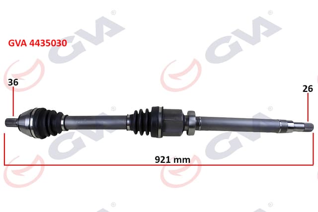 GVA ÖN AKS KOMPLE SAĞ FORD FOCUS II 1.6TDCİ 04-11 -CMAX 1.6TDCİ 07-11 -VOLVO S40 II 04 12 S40 II 544 05 12 V50 545 05 12 1.6D-1.8-2.0D 26X36X921MM OEM: 3M513B436DAF-3M513B436DAH-1493007 - GVA 4435030 kodlu oto yedek parça