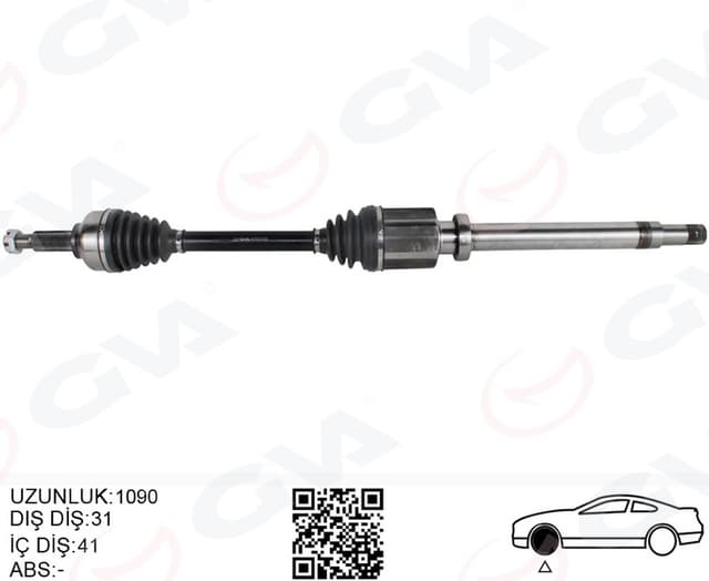 GVA ON AKS KOMPLE SAĞ TOURNEO CUSTOM 2.2 TDCİ-2.0TDCİ 155HP KISA ŞASE 12 BK213B436AE-BK213B436AD-KK213B436AB OEM: BK213B436AE-BK213B436AD-KK213B436AB - GVA 4435032 kodlu oto yedek parça