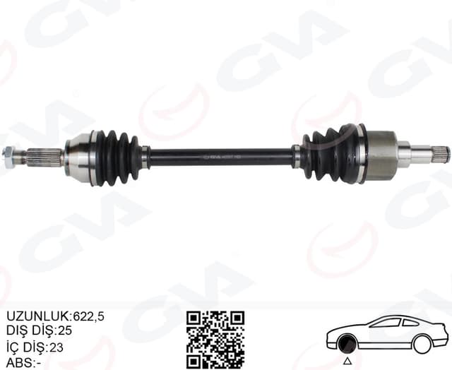 GVA ÖN AKS KOMPLE SOL FORD FIESTA / FUSION 1.4TDCI / 1.6TDCI 02 11 8V513B437AAC-2S613B437AD OEM: 8V513B437AAC-2S613B437AD - GVA 4437017 kodlu oto yedek parça