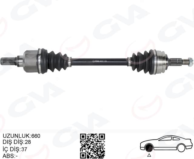 GVA KOMPLE AKS ÖN SOL PSA 3008 1.6 BlueHDI A-T 16- OEM: 9808771480-1613306680 - GVA 4443317 kodlu oto yedek parça