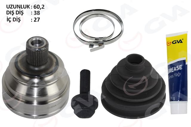 GVA AKS KAFASI DIŞ T4 2.4 D-2.5 TDİ 91-03 AJA-ACV-AAB-AJT 2.4 D-2.5 TDİ 701498099B-701498340BX OEM: 701498099B-701498340BX - GVA 4475264K kodlu oto yedek parça