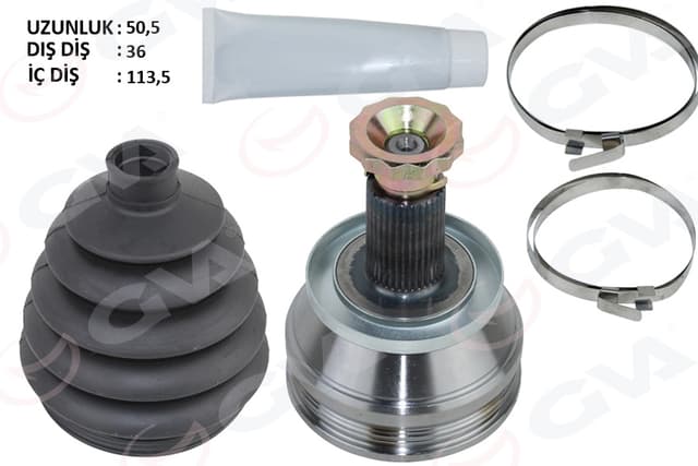 GVA AKS KAFASI DIŞ POLO-CORDOBA-FABIA 1.2 TDI-1.4 TDI AMF-BNV-BNM-CFWA OEM: 6Q0498099B-6Q0498099E-6C0498099A - GVA 4475272K kodlu oto yedek parça