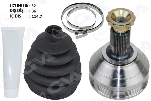 GVA AKS KAFASI DIŞ POLO-IBIZA-FABIA-A1 1.0 TSI 17- CHZL-DKLA-CHZC-DKJA-DKRF 1.0 TSI OEM: 2Q0498099A - GVA 4475275K kodlu oto yedek parça