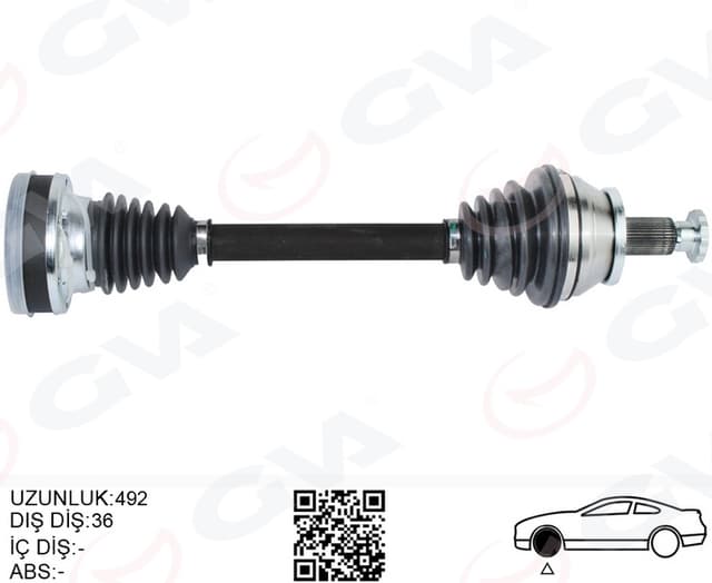 GVA KOMPLE AKS ÖN SOL POLO-İBİZA-FABİA 1.2 TDİ-1.6 TDİ 10- CFWA-CAYB-CAYC 1.2 TDİ-1.6 TDİ OEM: 6R0407761A-6R0407761AX - GVA 4475281 kodlu oto yedek parça