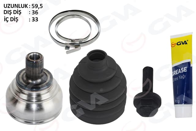 GVA AKS KAFASI DIŞ GOLF7-JETTA-PASSAT-A3 1.2 TSİ-1.4 TSİ-1.6 TDİ 13- CYVA-CYVB-CBZA-CBZB-CPVA-CPTA-CLHA-CLHB-CRKA-CRKB 1.2 TSİ-1.4 TSİ-1.6 TDİ OEM: 5M0498099-5M0498099A - GVA 4475289K kodlu oto yedek parça