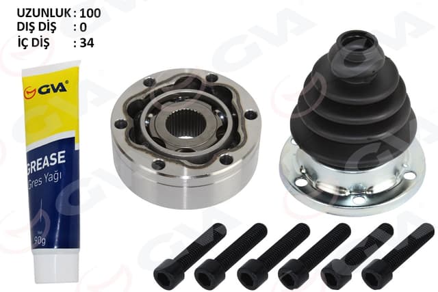 GVA AKS KAFASI İÇ GOLF-JETTA-PASSAT-A3 BM 81-13 BM OEM: 1K0498103-191498103-357498103 - GVA 4475291KI kodlu oto yedek parça