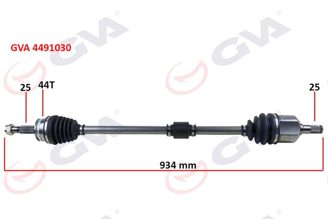 GVA KOMPLE AKS SAĞ HYUNDAI ELANTRA 1.6L G4ED Benzinli 16v Otomatik vites 01-06 ABS li 25x25 - ABS 44 diş komple boy 934mm 495002D112-495002D113 OEM: 495002D112-495002D113 - GVA 4491030 kodlu oto yedek parça