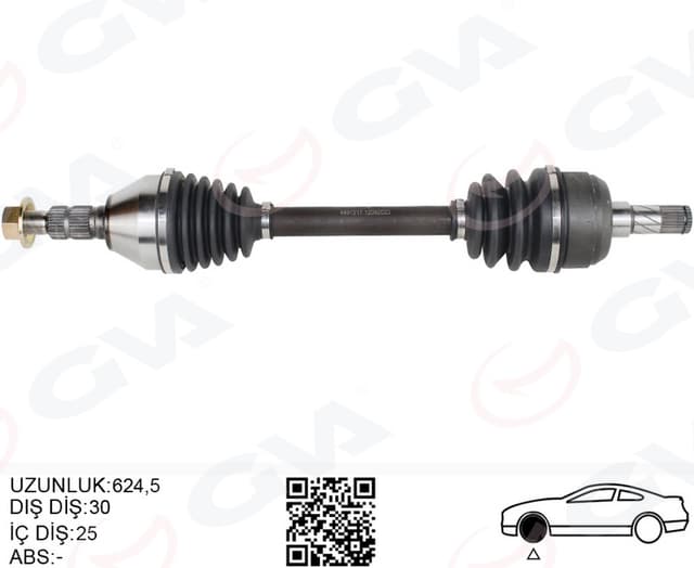 GVA KOMPLE AKS ÖN SOL OPEL INSIGNIA 1.6 T A16LET M-T 08- 13265649-22796273-374841 OEM: 13265649-22796273-374841 - GVA 4491217 kodlu oto yedek parça