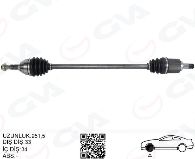 GVA KOMPLE AKS ÖN SAĞ OPEL ASTRA J 1.4 T-1.6i A-T 09-16 OEM: 13250828-374415-13335132-95520675 - GVA 4491218 kodlu oto yedek parça