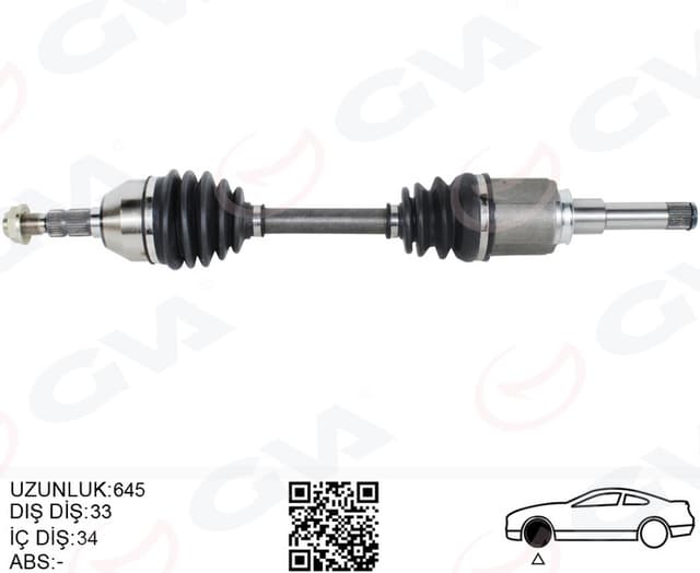 GVA KOMPLE AKS ÖN SOL OPEL ASTRA J 1.4 T-1.6i A-T 09-16 OEM: 13250832-13335133-374365-95520499 - GVA 4491219 kodlu oto yedek parça