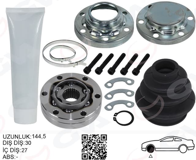 GVA AKS KAFASI IÇ SAĞ/SOL BMW E46 E87 E90 E83 E91 SANZIMAN TARAFI 33211229587-33211227032-33211227606 OEM: 33211229587-33211227032-33211227606 - GVA 4499009KI kodlu oto yedek parça
