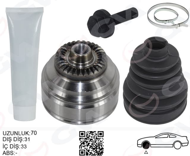 GVA AKS KAFASI ÖN SAĞ/SOL BMW F20 F22 F30 F32 F33 F34 F36 E84 70MM 31607597693-31607605511-31607605512 OEM: 31607597693-31607605511-31607605512 - GVA 4499014K kodlu oto yedek parça