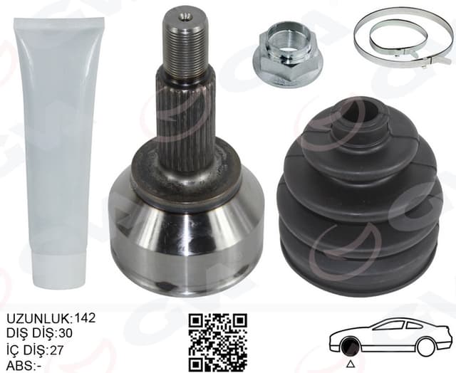 GVA AKS KAFASI DIŞ SAĞ/SOL JAGUAR X-TYPE I X400 146.5MM OEM: C2S40434-C2S29730-C2S24982-C2S29732 - GVA 4499018K kodlu oto yedek parça