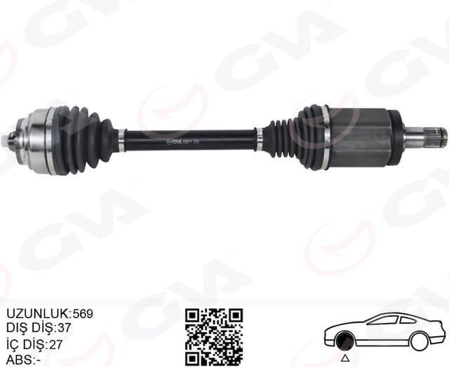 GVA KOMPLE AKS ON SOL OTM. SANZ. BMW F07 F01 F02 F03 F04 xDrive OEM: 31607606027 - GVA 4499111 kodlu oto yedek parça