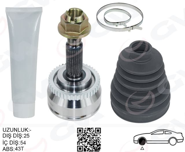 GVA ÖN AKS KAFASI DIŞ SAĞ-SOL VOLVOS40 I 97 04 1.8 V40 I 97 04 1.8 30611702 OEM: 30611702 - GVA 4499124K kodlu oto yedek parça