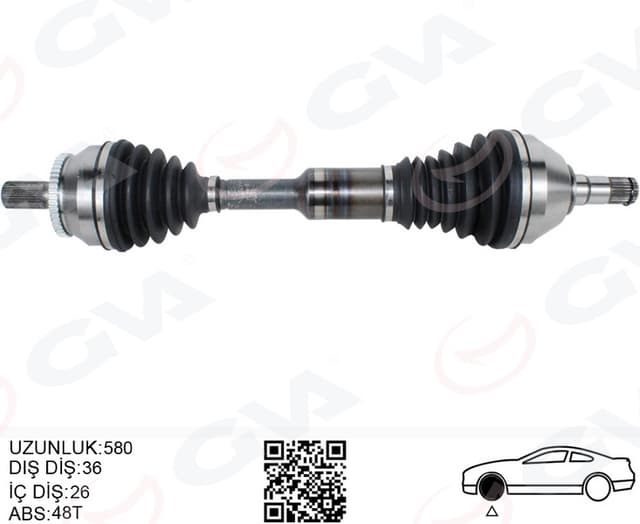 GVA ÖN AKS KOMPLE SOL VOLVO XC90 02 ABS LI OEM: 8601581 - GVA 4499167 kodlu oto yedek parça