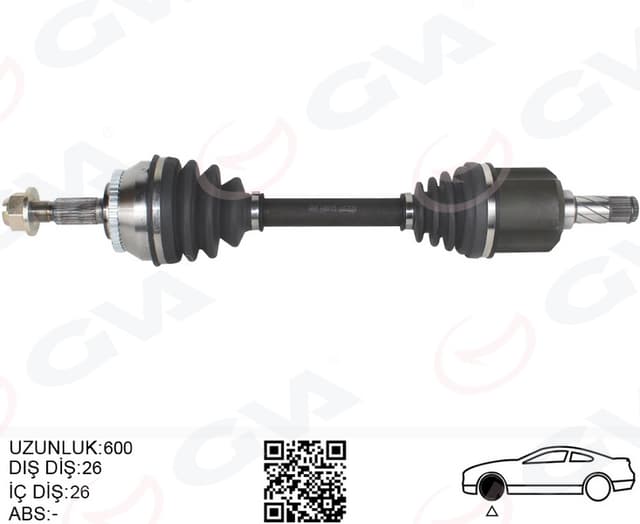 GVA KOMPLE AKS SOL V40 I 2.0 T 00 03 S40 I 2.0 T 97 03 OTOMATİK ŞANZIMAN 8251542-8602189 OEM: 8251542-8602189 - GVA 4499175 kodlu oto yedek parça