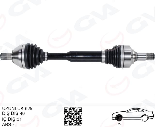GVA ÖN AKS KOMPLE SOL VOLVO XC60 I 15 17 D4-D3 MANULE 6 VİTES 36010064-31325701 OEM: 36010064-31325701 - GVA 4499178 kodlu oto yedek parça