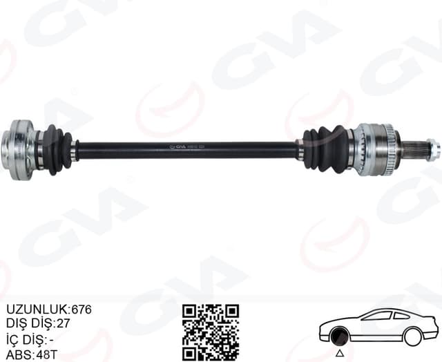 GVA KOMPLE AKS ARKA SAĞ BMW E46 676MM 33211229588 OEM: 33211229588 - GVA 4499183 kodlu oto yedek parça
