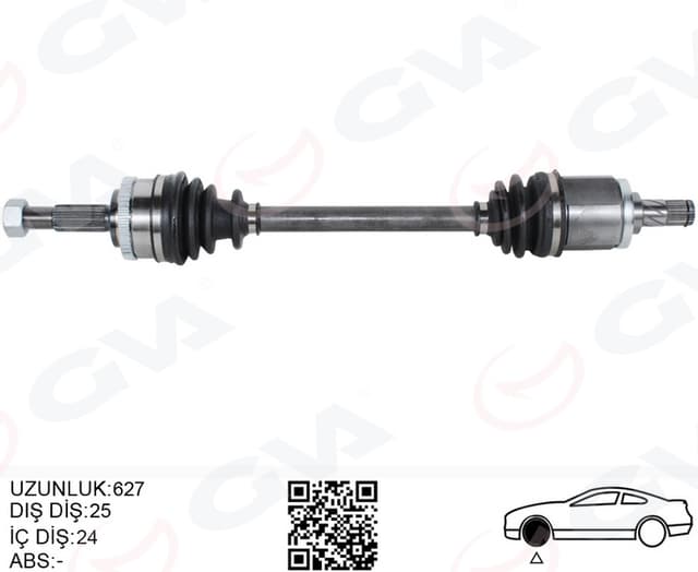 GVA KOMPLE AKS SOL NISSAN ALMERA 1.5L QG15DE N16 02- ABS Lİ OEM: 39101BM580 - GVA 4499905 kodlu oto yedek parça