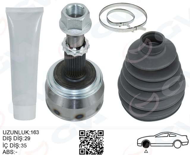 GVA AKS MILI SOL-SAĞ XTRAIL III 19- 1.3 TCE H5H 391004BA8A OEM: 391004BA8A - GVA 4499918 kodlu oto yedek parça