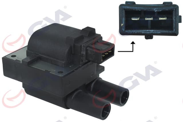 GVA ATEŞLEME BOBİNİ R9 1.4 100589 BROADWAY-MEGANE-KANGOO-SCENIC-CLIO II SİYAH SOKETLİ 7700100589 OEM: 7700100589 - GVA 5011002 kodlu oto yedek parça