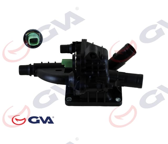GVA TERMOSTAT KOMPLE 83C P207-P208-P301-P308-P508-PARTNER-BERLINGO-C3-C4-C5-DS3-C-ELYSEE 1.6HDİ 9684588980-1336.AX OEM: 9684588980-1336.AX - GVA 5143225 kodlu oto yedek parça