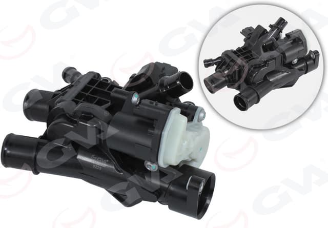 GVA TERMOSTAT VE GÖVDESİ KOMPLE PSA 3008 I 2.0 HDi 09-16 PSA 308 II 2.0 BlueHDi 13- OEM: 9804160380 - GVA 5143251 kodlu oto yedek parça