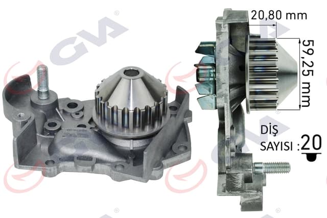 GVA DEVİRDAİM R19-R9-CLIO-EXP 1.4 ENJ. E6J-E7J PA412 OEM: 7700736091-7701633125 - GVA 5212160 kodlu oto yedek parça