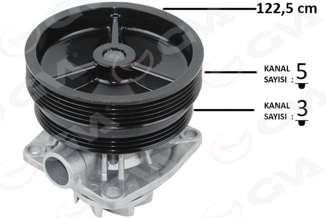 GVA DEVİRDAİM BRAVO-BRAVA 96-01 DOBLO 01 MAREA 99-02 PALIO 96 1.6 16V 46444355-46400058 OEM: 46444355-46400058 - GVA 5225120 kodlu oto yedek parça