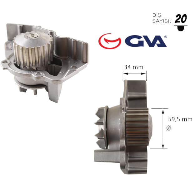 GVA DEVİRDAİM PARTNER-BERLINGO 96 JUMPER-SCUDO 96-02 EXPERT 96 1.9D PA391 PA911 OEM: 9627667988-1201.52-1201.65-1201.A4 - GVA 5245110 kodlu oto yedek parça