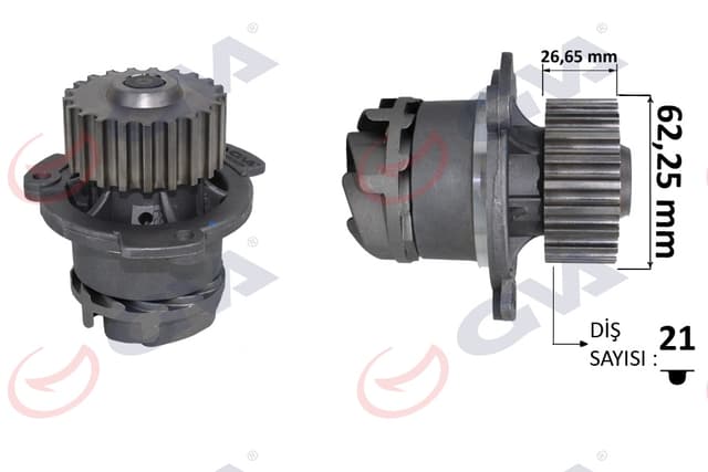 GVA DEVİRDAİM LADA SAMARA 88-99 BA 2108 VEGA 1.5-1.5 16V-16 95-12 OEM: 21081307010-21091307010 - GVA 5251040 kodlu oto yedek parça