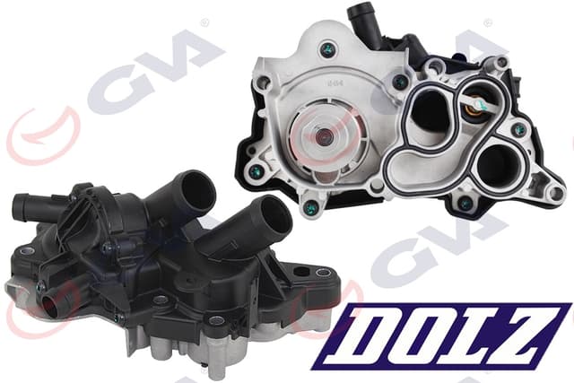 GVA SU POMPASI GOLF VII-LEON-A3 1.0-1.2-1.4-1.6 TSI 4 ÇIKIŞLI TERMOSTAT SU POMPASI OEM: 04E121600D-04E121600Q-04E121600AD - GVA 5275272 kodlu oto yedek parça