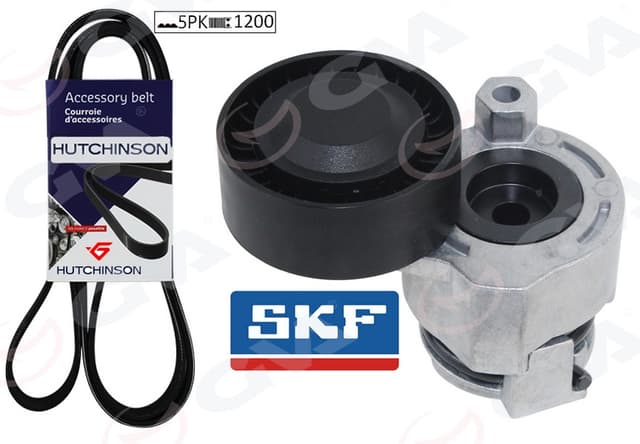 GVA ALTERNATÖR GERGİ KİTİ KÜTÜKLÜ CLIO II - MEGANE II 1.4-1.6 16V-1.5 DCİ - MODUS AC K015PK1200 OEM: 8200034396-8200850092-11720BN701 - GVA 59A1109 kodlu oto yedek parça