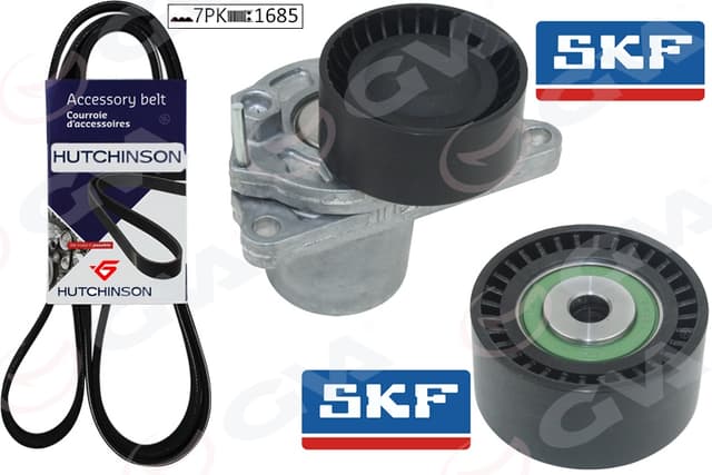 GVA KANALLI KAYIS SETI KUTUKLU MERCEDES VITO OM622 W447 . RENAULT R9M 1.6 dCi TRAFIC III 15 KADJAR 15 MEGANE IV 15 SCENIC IV 15 OEM: A6229930296-117205040R - GVA 59A1120 kodlu oto yedek parça