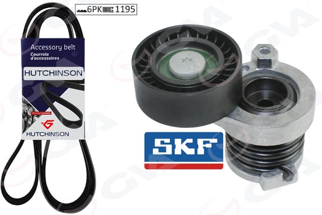 GVA V KAYIŞ SETİ RENAULT CLIO IV 12 CAPTUR I 13 MEGANE IV 16 TALISMAN 16 DACIA SANDERO II 12 LODGY 13 DOKKER 13 NISSAN JUKE 12 1.5dCi OEM: 117202495R-117206096R-117207126R - GVA 59A1130 kodlu oto yedek parça