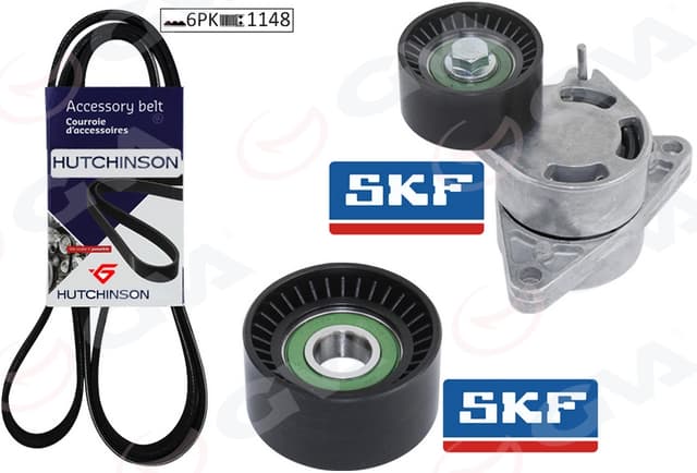 GVA ALTERNATÖR GERGİ KİTİ KÜTÜKLÜ MASTER-MOVANO-VIVARO 01 G9T-G9U 6PK1148 7701475629-7701474014-4415761 OEM: 7701475629-7701474014-4415761 - GVA 59A1910 kodlu oto yedek parça