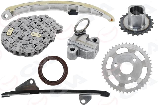 GVA EKSANTRİK ZİNCİR SETİ TOYOTA AURIS COROLLA 1.4L 1NDTV dizel 5 vitesli araçlar için NDE150 D-4D 06- 09 / YARIS 1.4L 1NDTV NLP90 dizel - fransız üretim 06-09 OEM: 1350633020-1354033020-1355933010 - GVA 59C7118 kodlu oto yedek parça